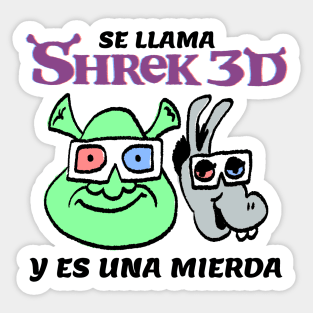 Se llama Shrek 3D Sticker